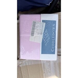 Cuddledown King Pillowcases Pink 100% Egyptian Cotton New Pair